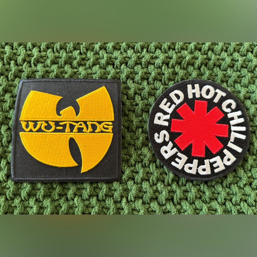 Embroidered Band Patch Set – Wu-Tang Clan & Red Hot Chili Peppers